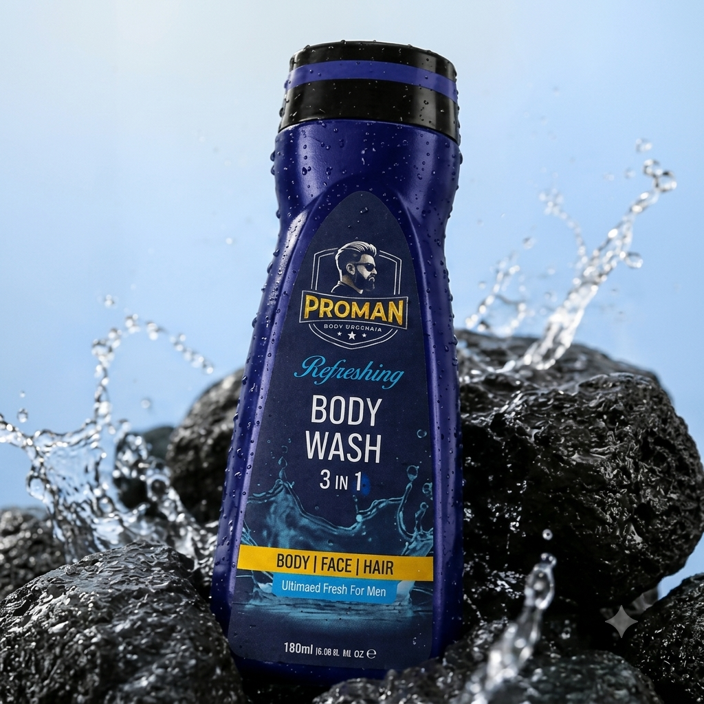 proman refreshing 3 in 1 body wash